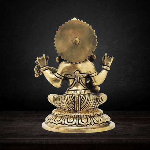 Brass Saraswati Ji Statue 2.16kg